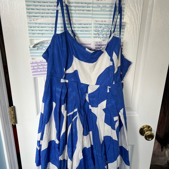 Anthropologie Blue and White Dress - Picture 3 of 6